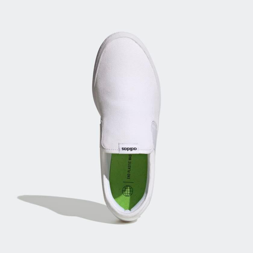 Слипоны Adidas Vulcraid3r Slip on (унисекс для взрослых), белый/черный — фото 3