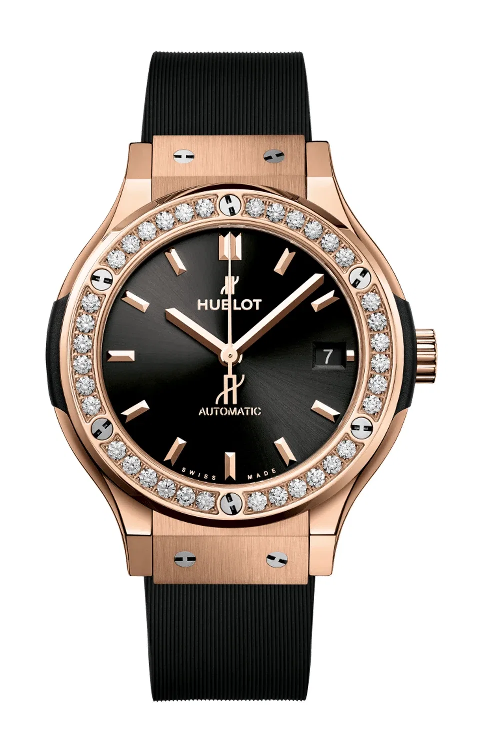 Классик Фьюжн Кинг Голд Даймондс 38 мм - 565.OX.1480.RX.1204 HUBLOT, золотой