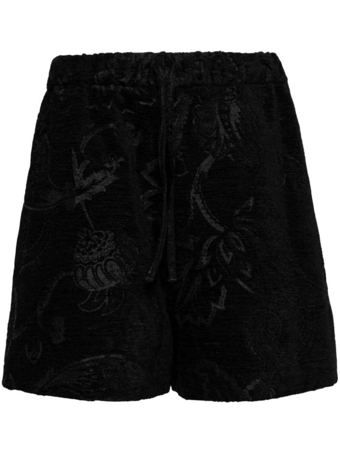 

Simone Rocha шорты из жаккарда с цветочным принтом, черный