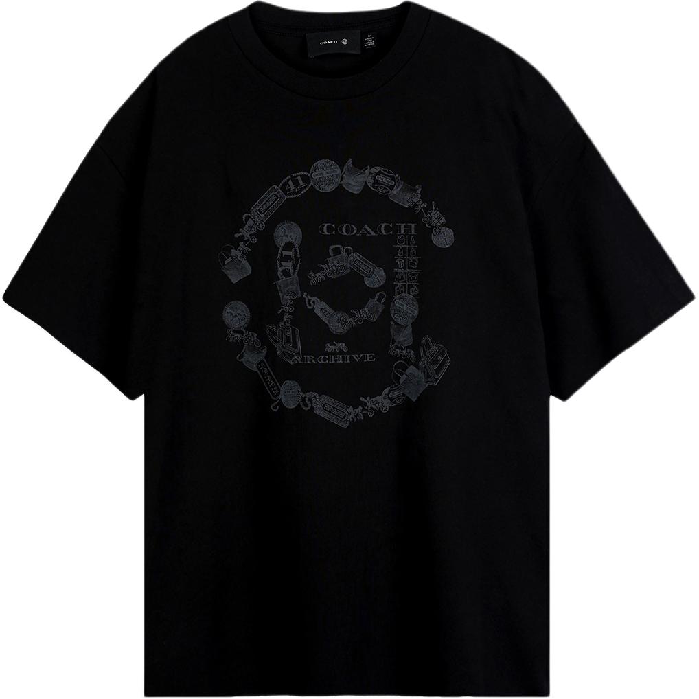 

X COACH/, Coach Collaboration FW25 Футболка мужская CLOT, черный