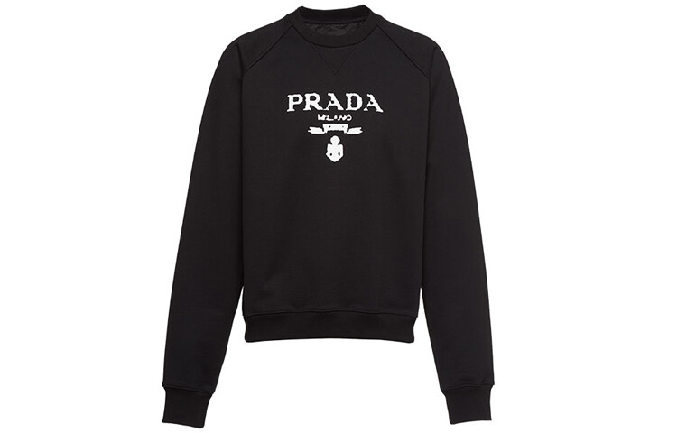 Свитшот Prada Printed, черный