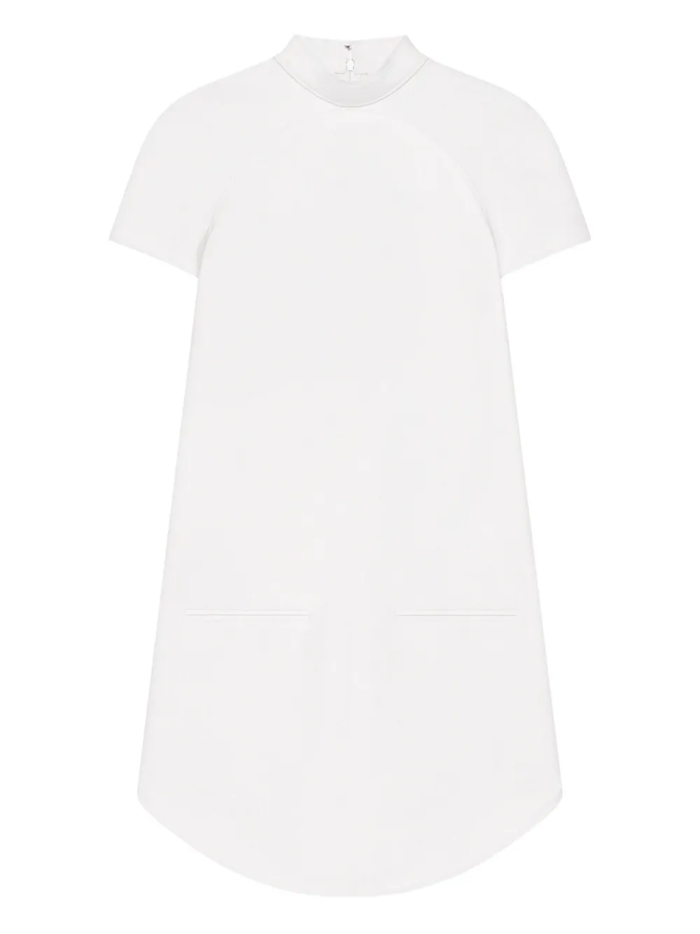 

Платье с высоким воротником и карманом Courrèges, белый