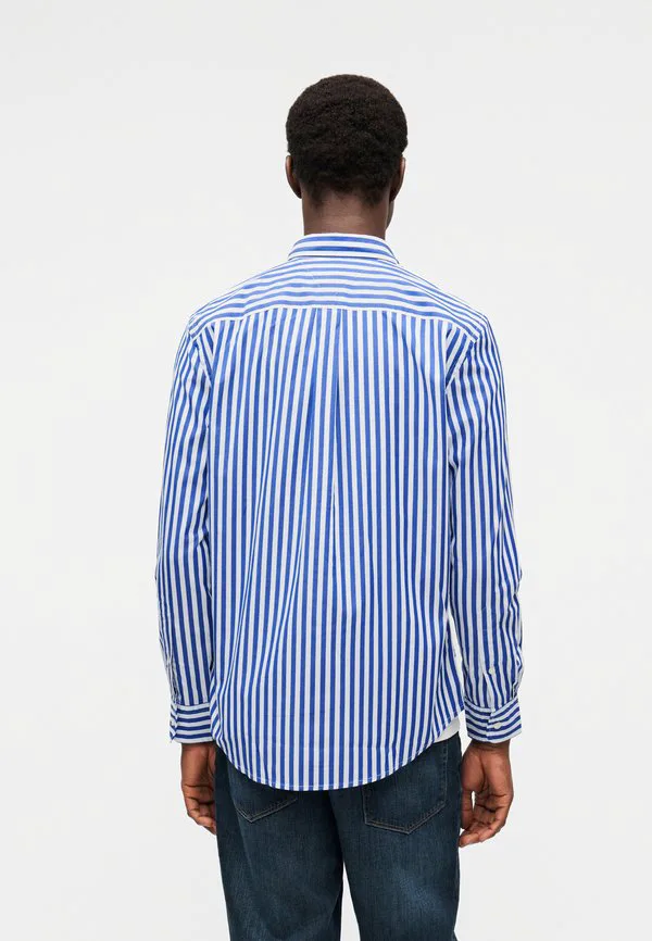 Рубашка из поплина в полоску, стандартного кроя, модель th flex. Tommy Hilfiger, Wedge Blue/Stripe — фото 3