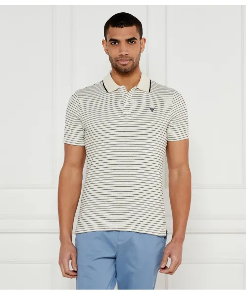 

Футболка поло Slim fit Guess Jeans, белый