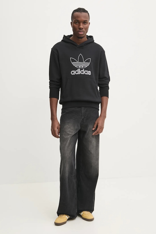 

Хлопковая толстовка OUTL TREF HDY Adidas Originals, черный
