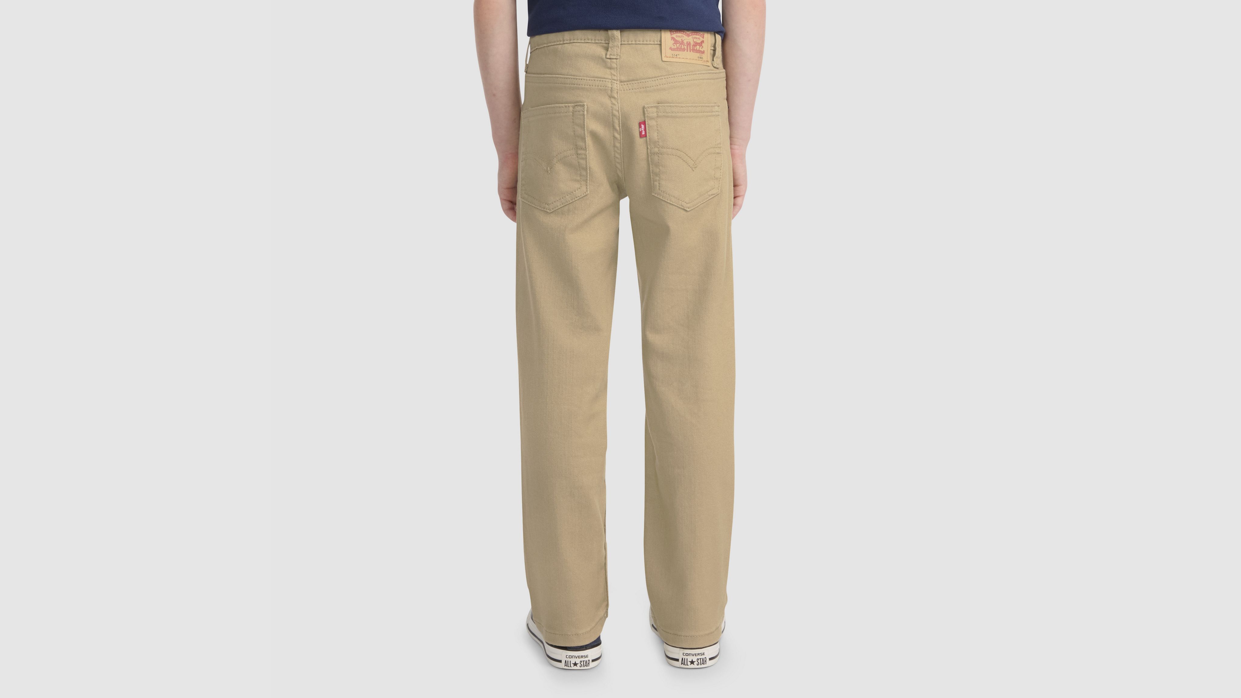 Джинсы 514 Straight Fit Performance для мальчиков 4-6x Levi's, Harvest Gold - Brown — фото 3
