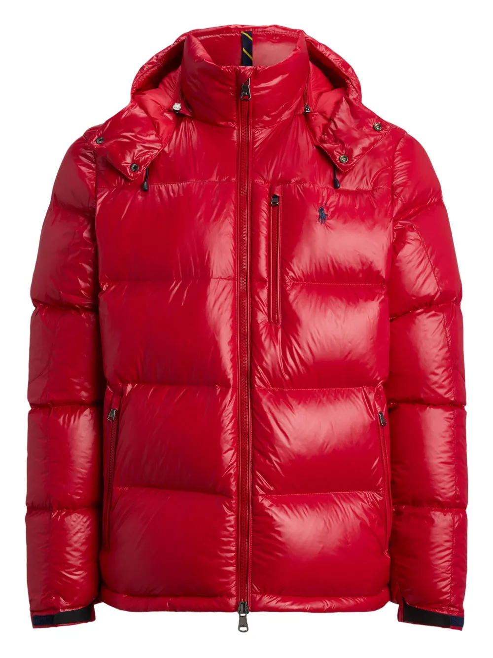 

Пуховик с капюшоном POLO RALPH LAUREN, красный