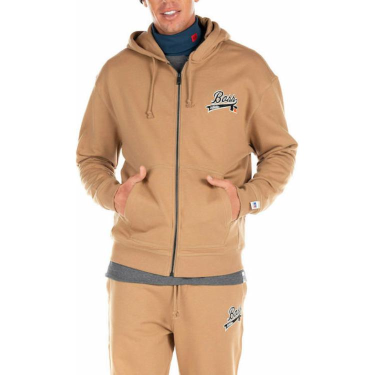 

Куртка мужская темно-бежевая HUGO BOSS, темно-бежевый