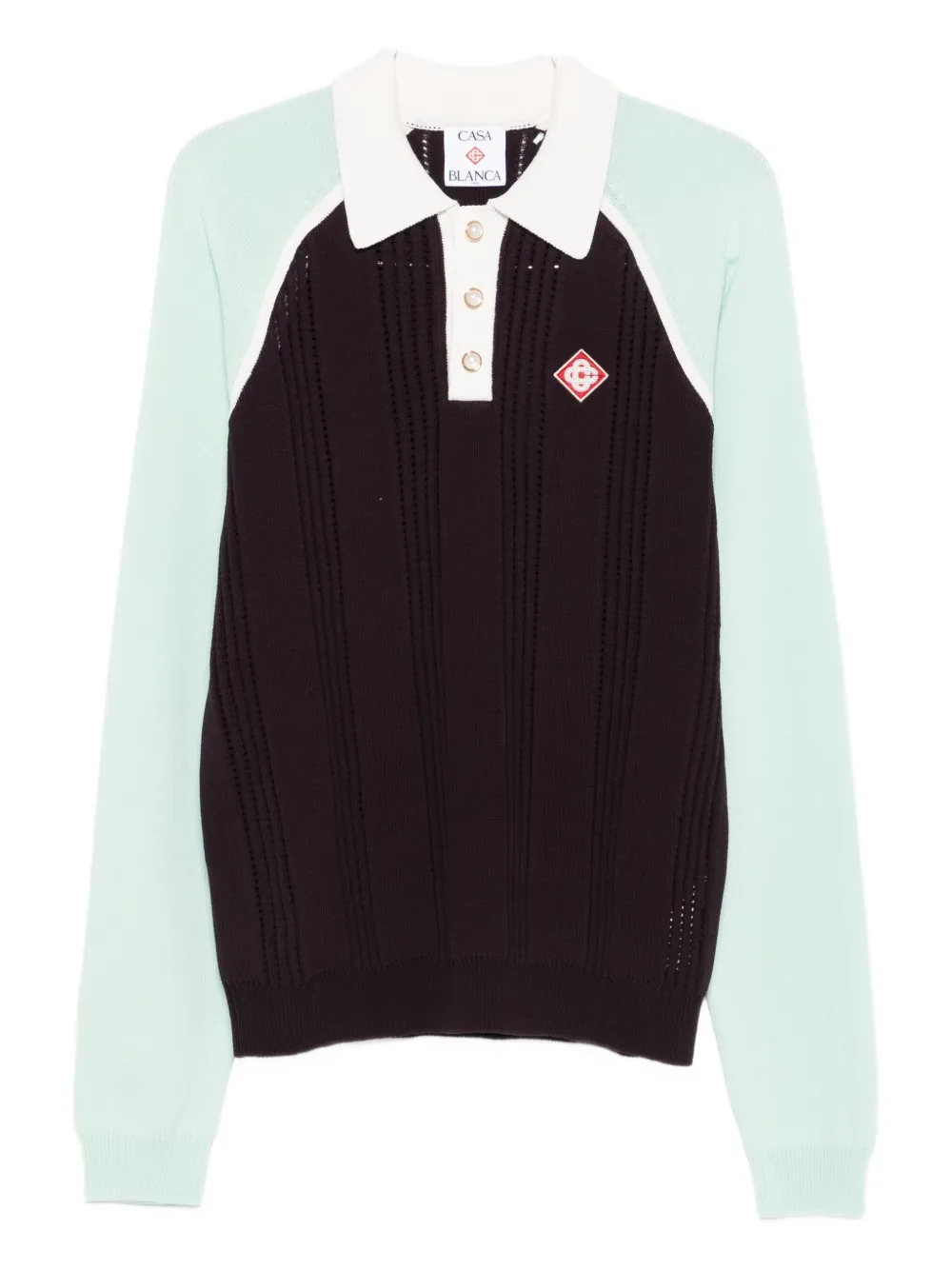 

Рубашка-поло в стиле колорблок CASABLANCA, фиолетовый