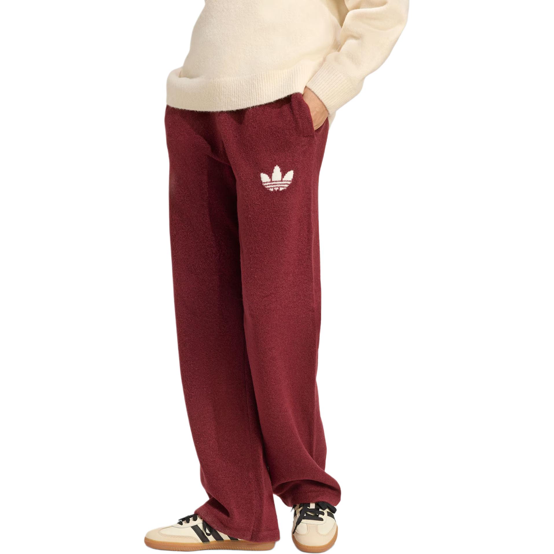 Вязаные спортивные брюки FW25 Athletic Dept Adidas Originals, темно-красный — фото 4