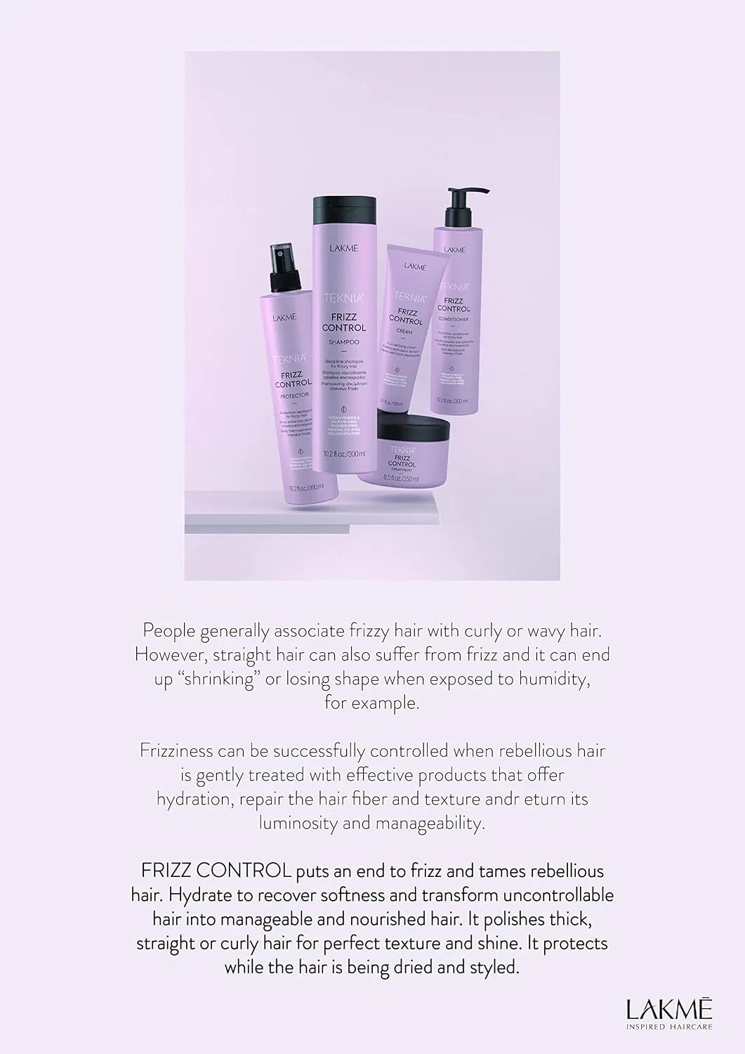 Кондиционер Lakmé Teknia Frizz Control Lakmé — фото 3