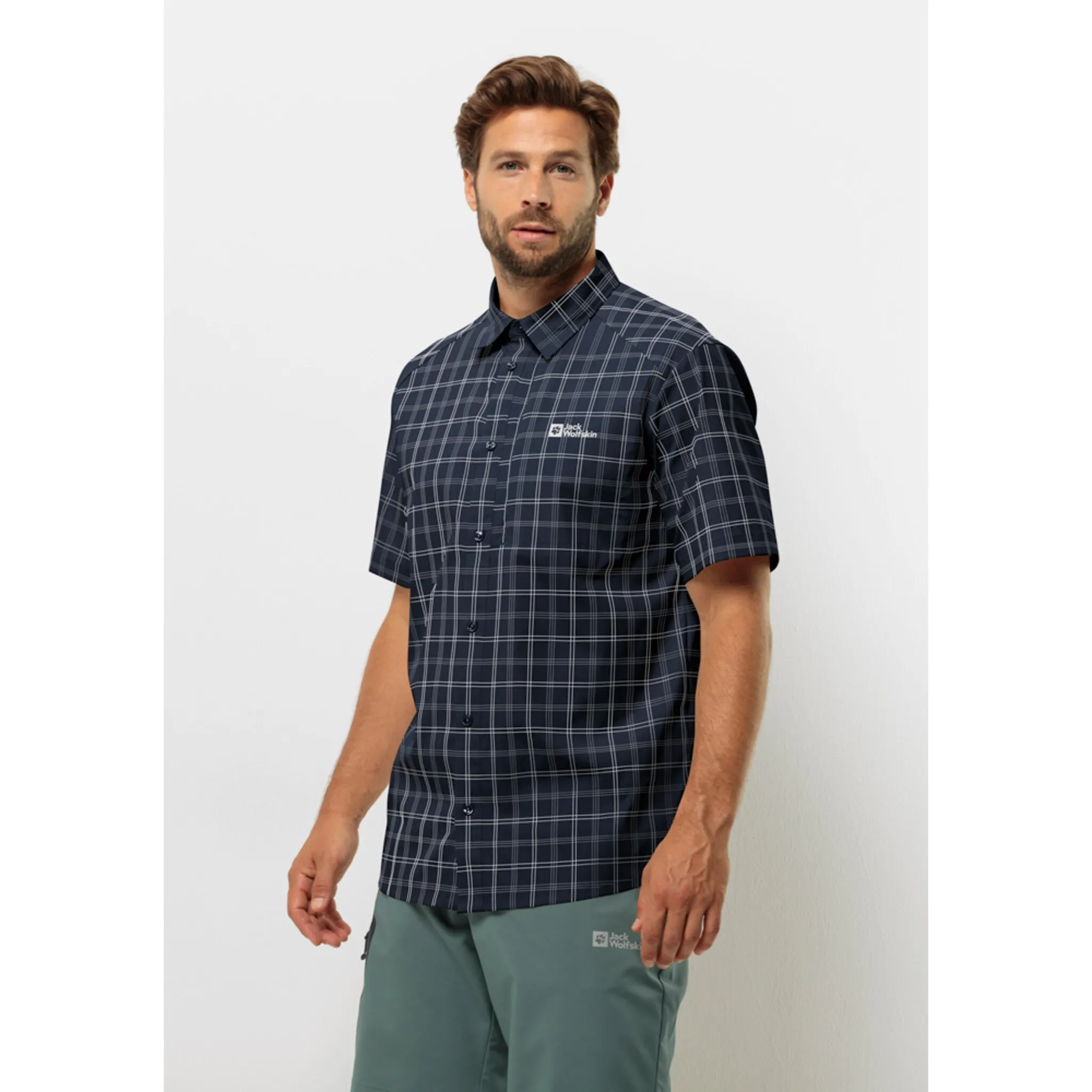 

Функциональная рубашка Jack Wolfskin "NORBO S/S SHIRT M", синий