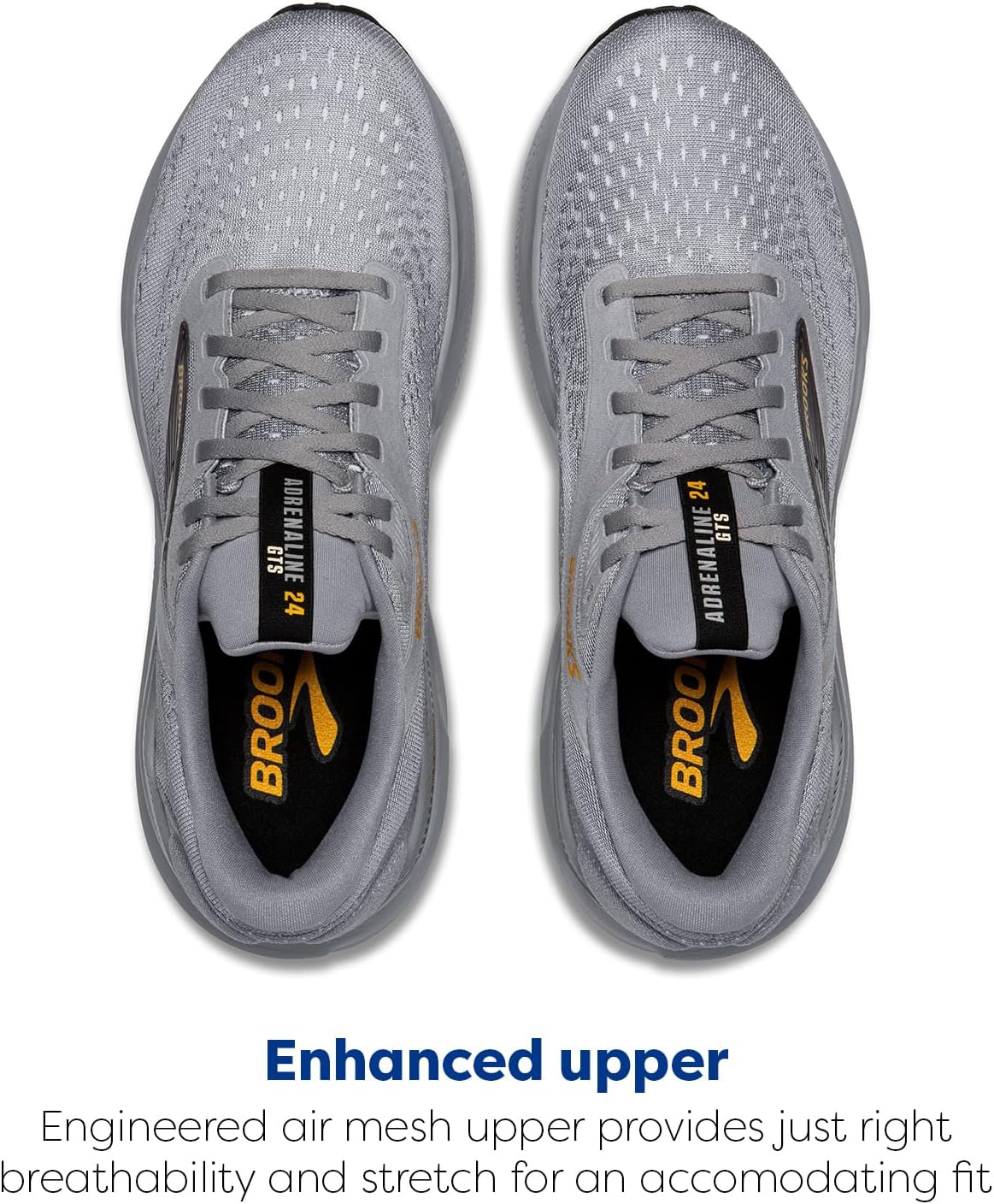 Мужские беговые кроссовки Brooks Adrenaline GTS 24 с поддержкой, белый — фото 4