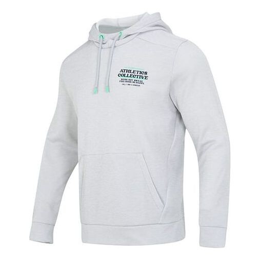 

Толстовка fleece hoodie 'light grey' Under Armour, серый