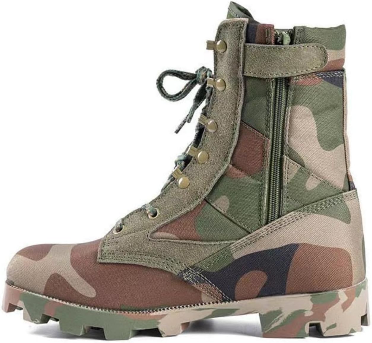 

Мужские высокие военные тактические ботинки QKLMWES с шнуровкой, подошва из противоскользящей резины, износостойкие, легкие боевые ботинки для походов на открытом воздухе, командировки, армейские, для пустыни и джунглей, зеленый