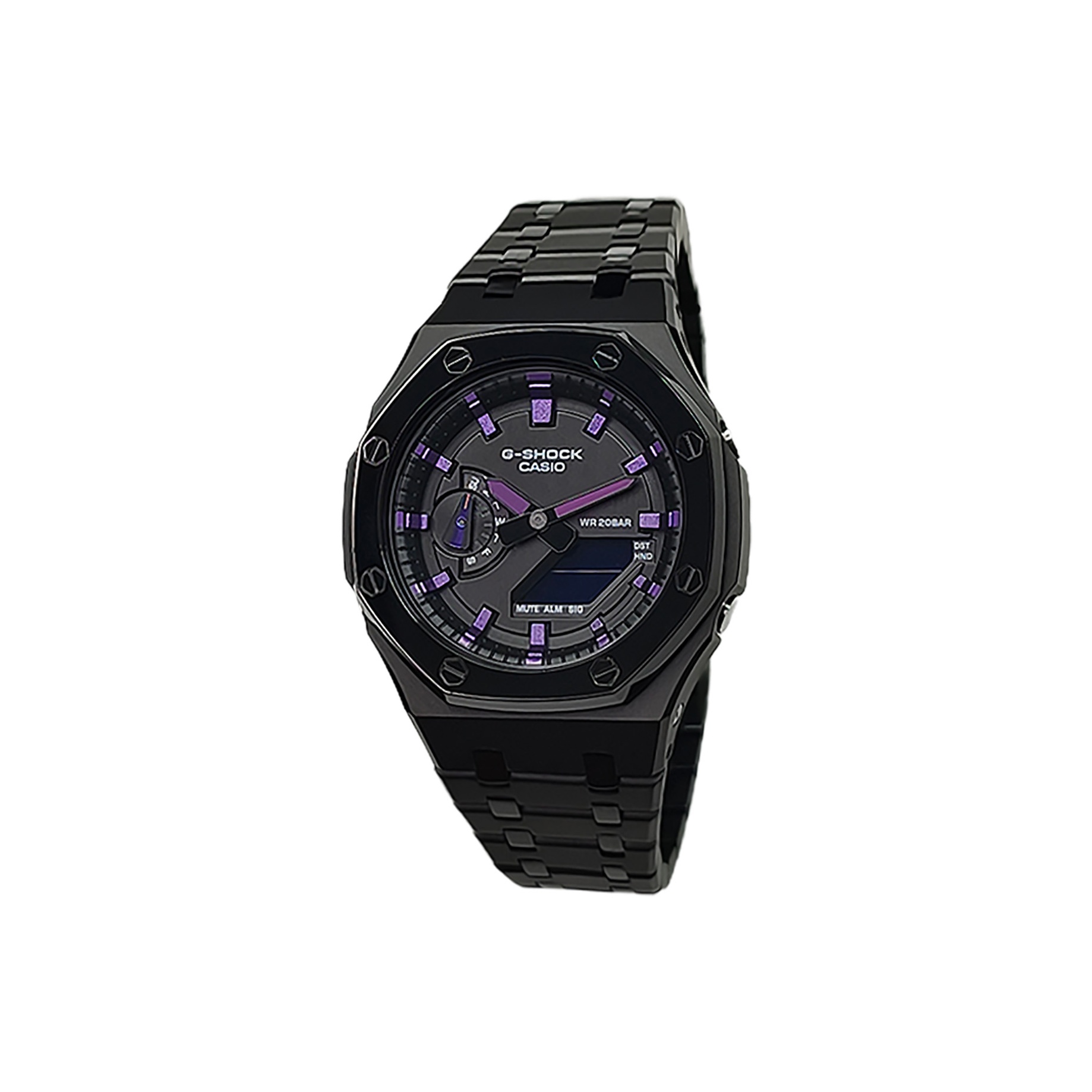 

CASIO Мужские часы Retrofit Series с электронным механизмом, стальной браслет, черный циферблат