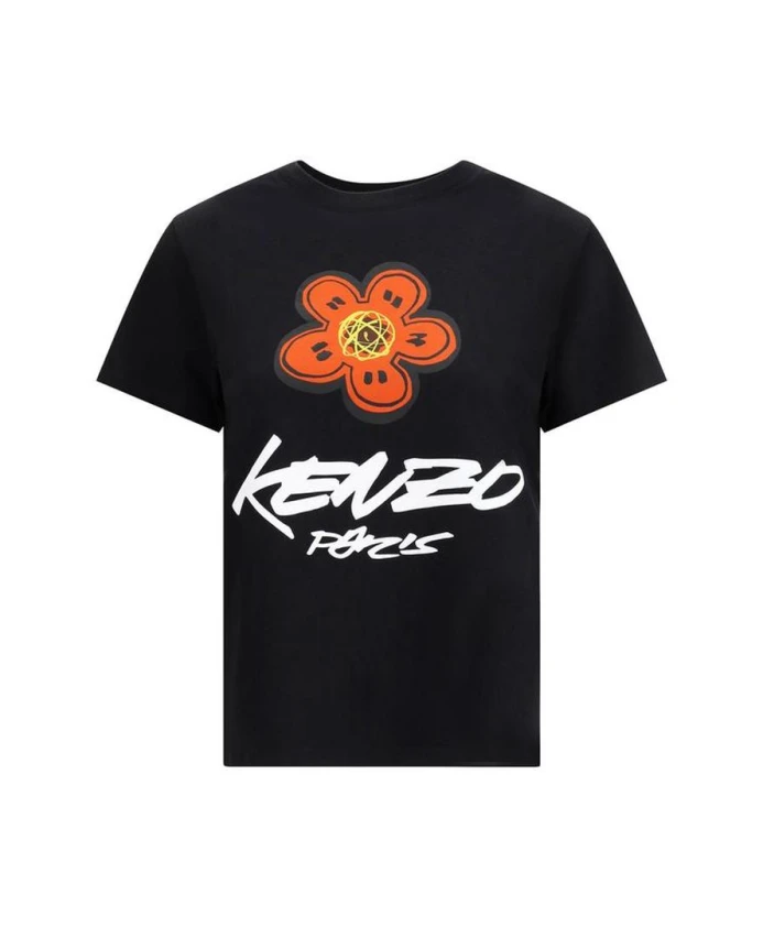 

Футболка с цветочным принтом Icons Kenzo, черный