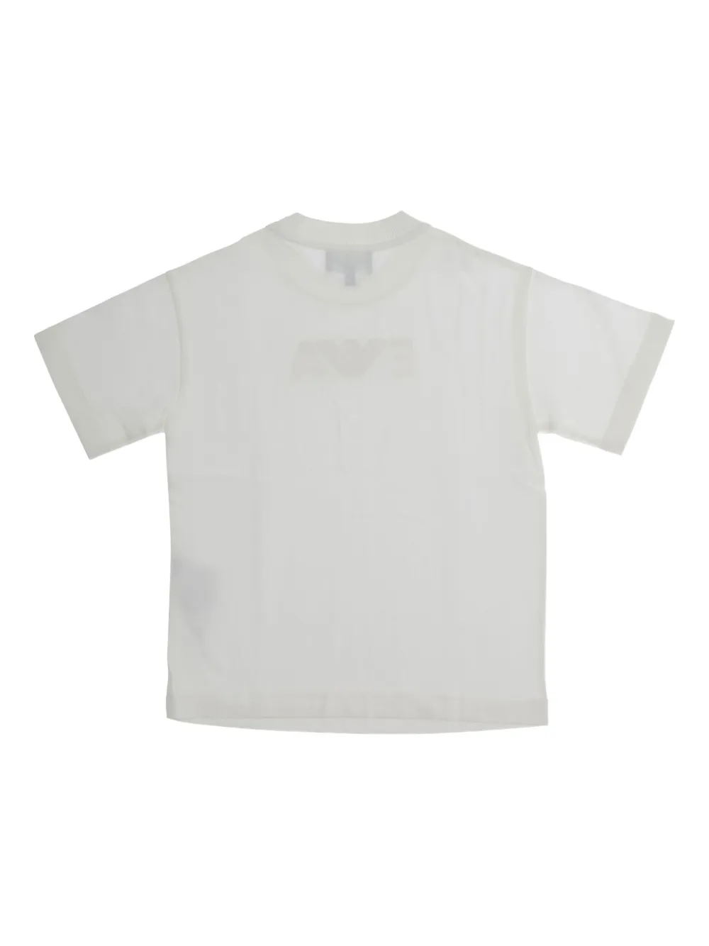 Футболка с короткими рукавами и логотипом в виде орла Emporio Armani Kids, белый — фото 2