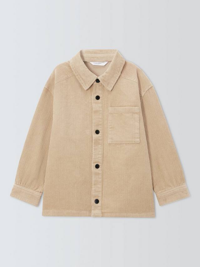 Детская походная рубашка из вельвета John Lewis, Beige — фото 3