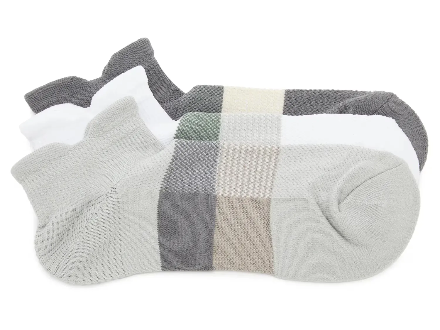 

Мужские носки-невидимки - набор из 3 пар Mix No. 5, White/Grey/Taupe