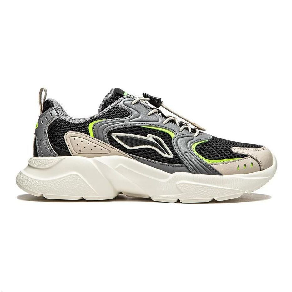 Кроссовки LINING YOUNG Kids Lifestyle Shoes Kids Low-top Black/silver, черный/серебряный — фото 2