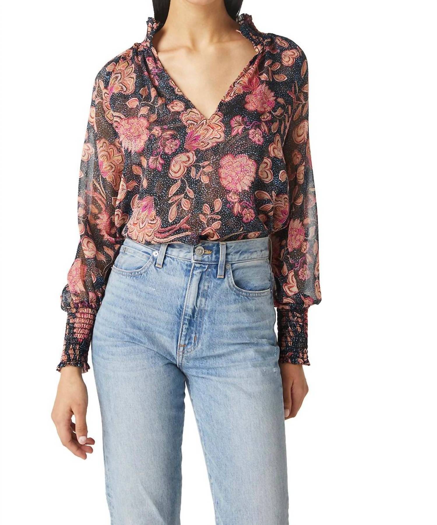 

Блузка Alexis Top в горошек Flora Misa Los Angeles, цвет flora dot