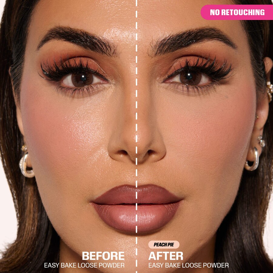 Рассыпчатая фиксирующая пудра Easy Bake Blurring HUDA BEAUTY, 0.21 oz/6 g, Peach Pie — фото 2