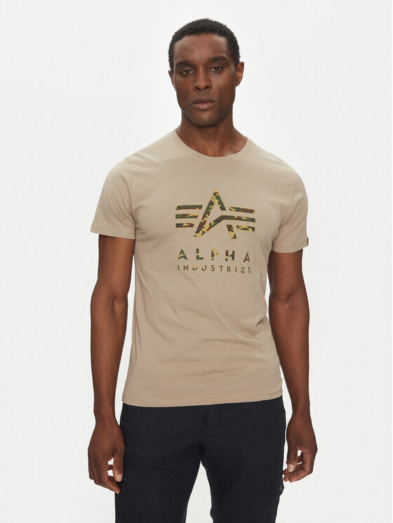 

Футболка обычного кроя Camo Puff 146506 Alpha Industries, бежевый