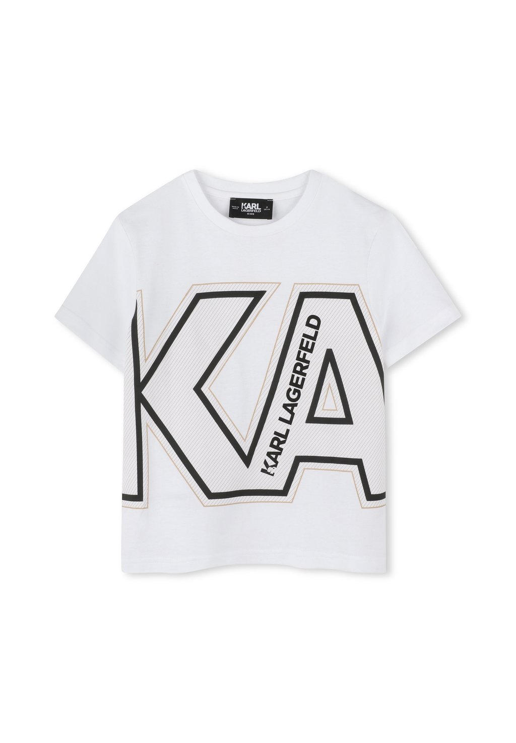 

Футболка с принтом KARL LAGERFELD KIDS, белый