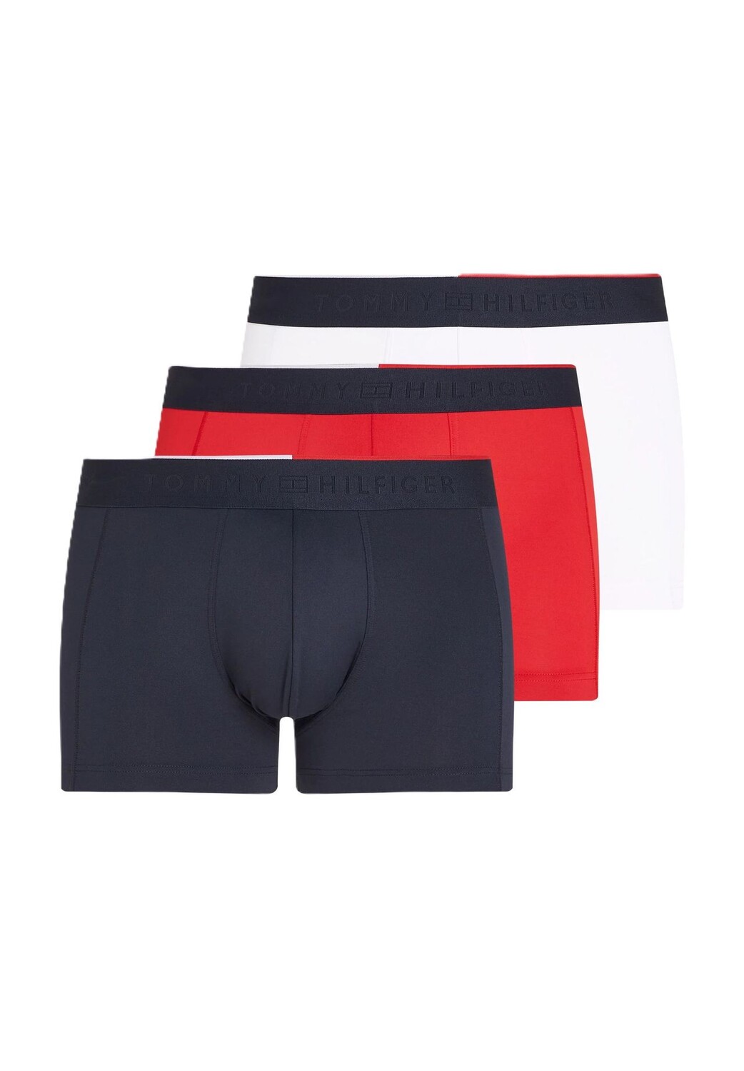

Шорты Th Everyday Micro Pants, 3 шт, пояс с логотипом, для мужчин TOMMY HILFIGER, цвет 0w3 White