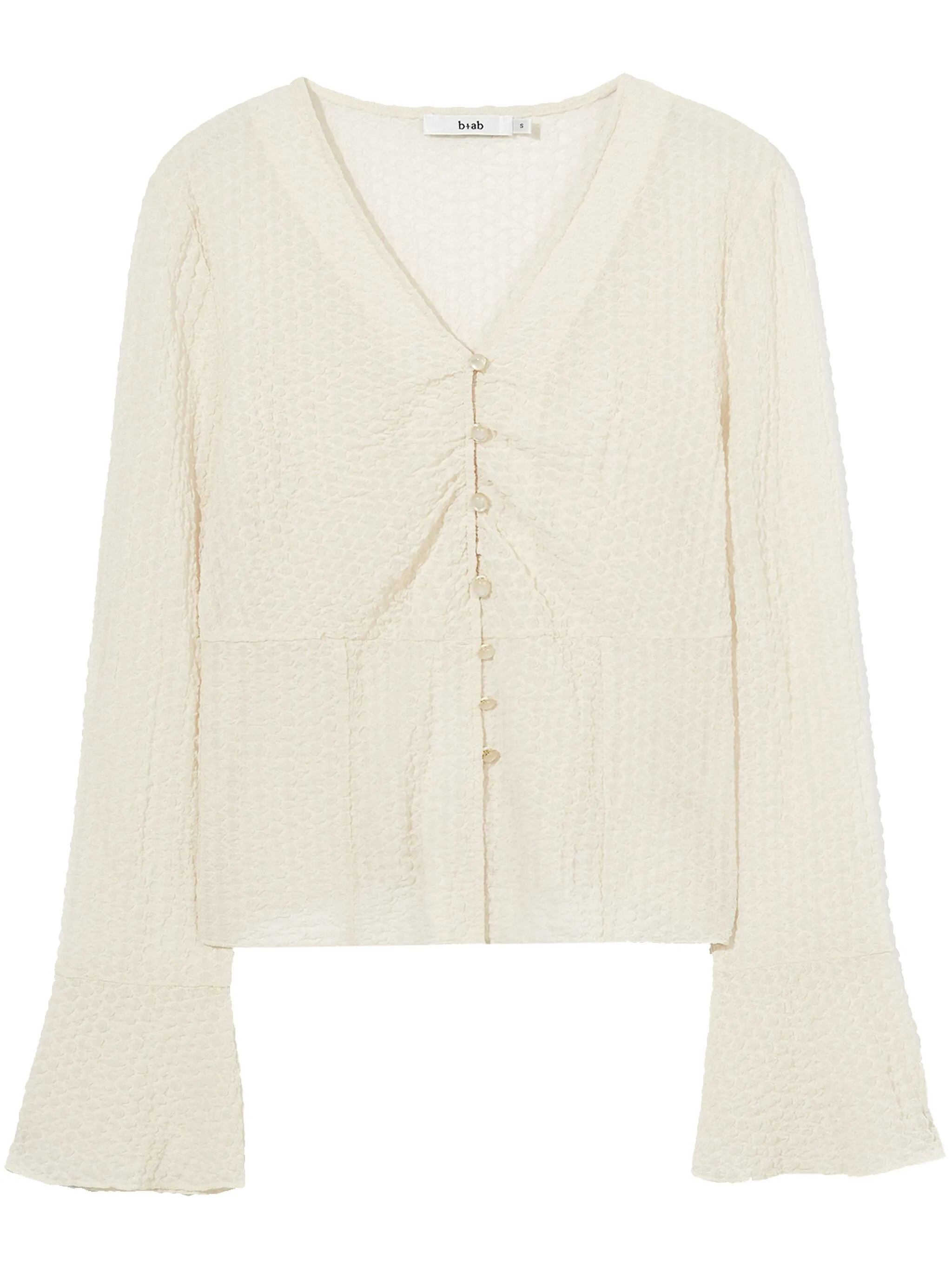 

Топ рыхлой вязки B+Ab, бежевый