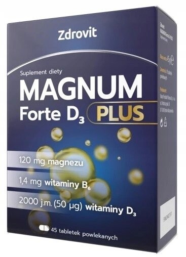 

Zdrovit, Магнум Форте Д3 Плюс магний вит. Д х45