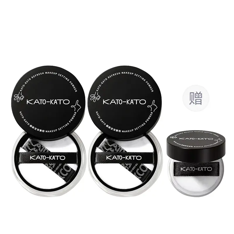 

Рассыпчатая фиксирующая пудра KATO для контроля жирности кожи и коррекции тона лица Kato-Kato, 3 01 nude *2, get 1g nude loose powder