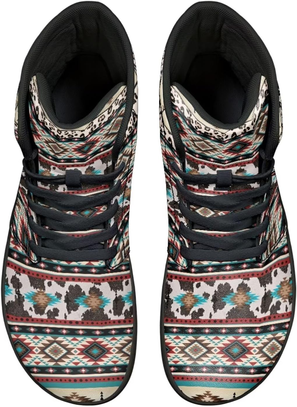 

Мужские минималистичные кроссовки Jeiento для ходьбы, походная обувь, обувь из искусственной кожи с нулевым перепадом высоты подошвы, Western Tribal Ethic Style