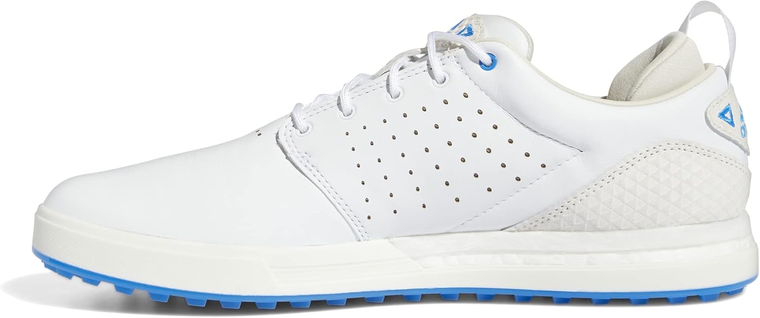 

Мужские гольф-кроссовки Adidas Flopshot без шипов, белый/металлик/синий