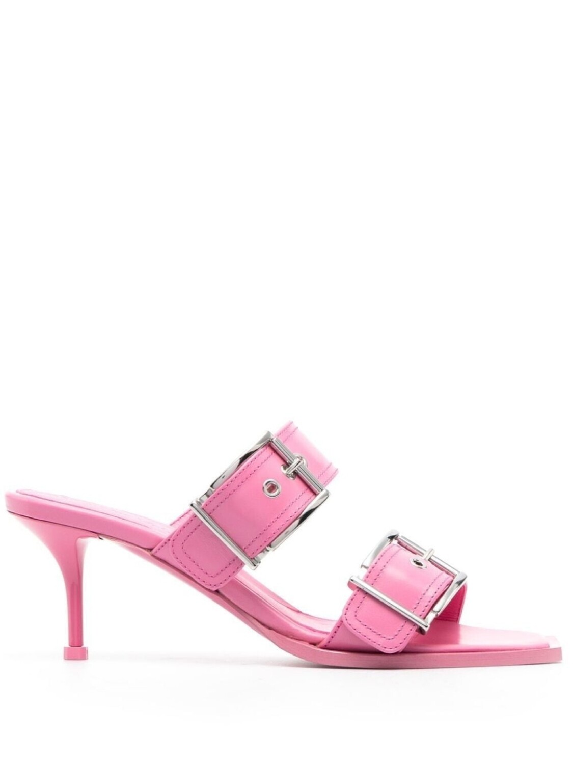 

Alexander McQueen босоножки с пряжкой, розовый