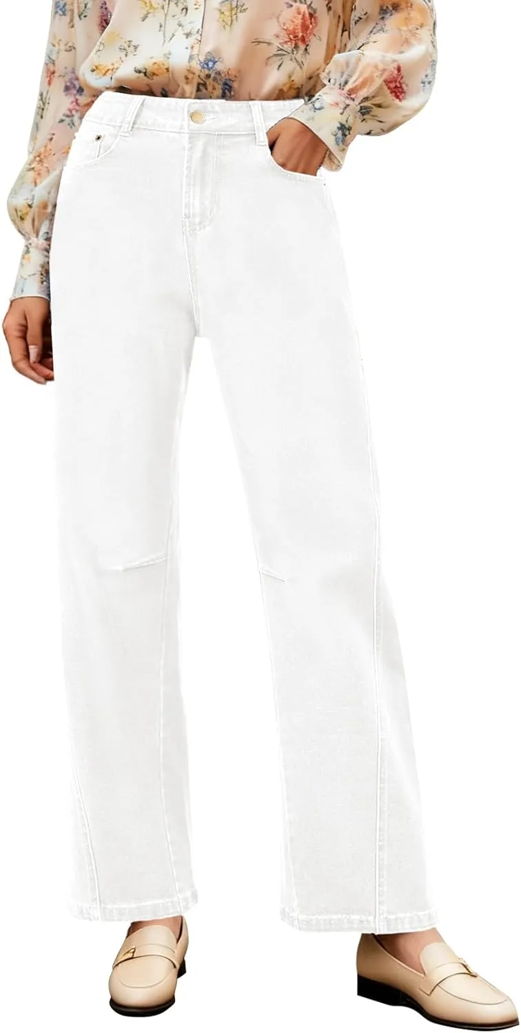 

Женские джинсы Metietila с высокой талией и широкими штанинами