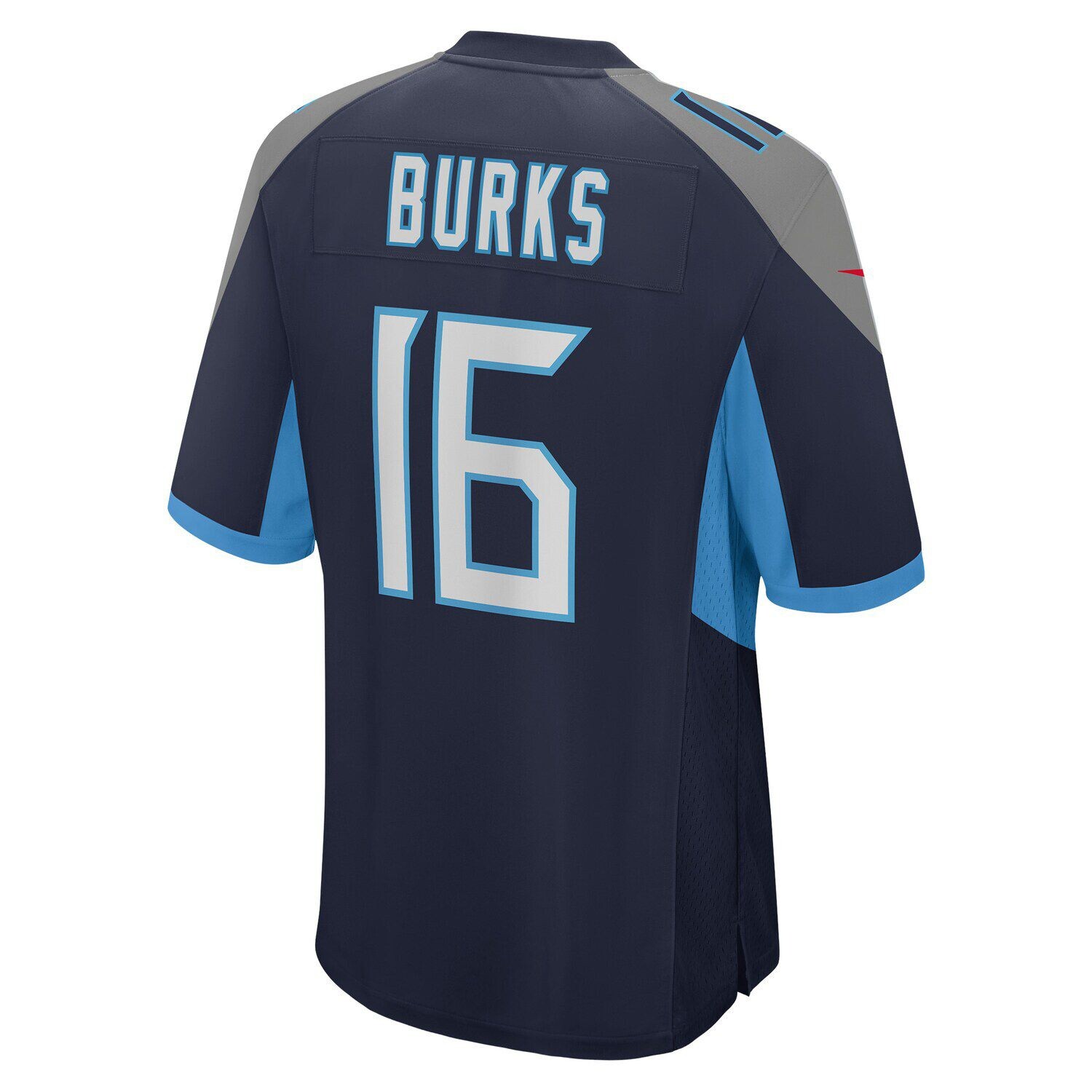 Мужская футболка Treylon Burks Navy Tennessee Titans драфта НФЛ 2022 года в первом раунде Nike — фото 3