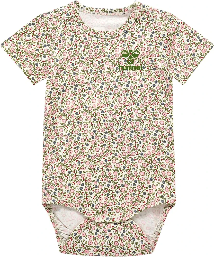 Боди с коротким рукавом, хлопок, Hummel, зеленый