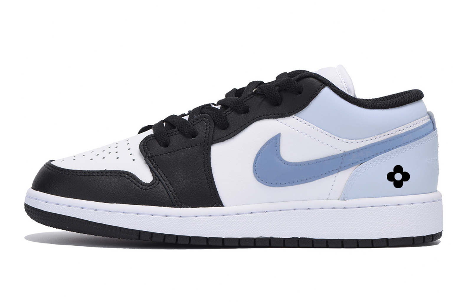 

Jordan Баскетбольные кроссовки Air 1 Cherry Blossom Sea Salt, износостойкие, низкие, винтажные, мужские, цвет белый, синий
