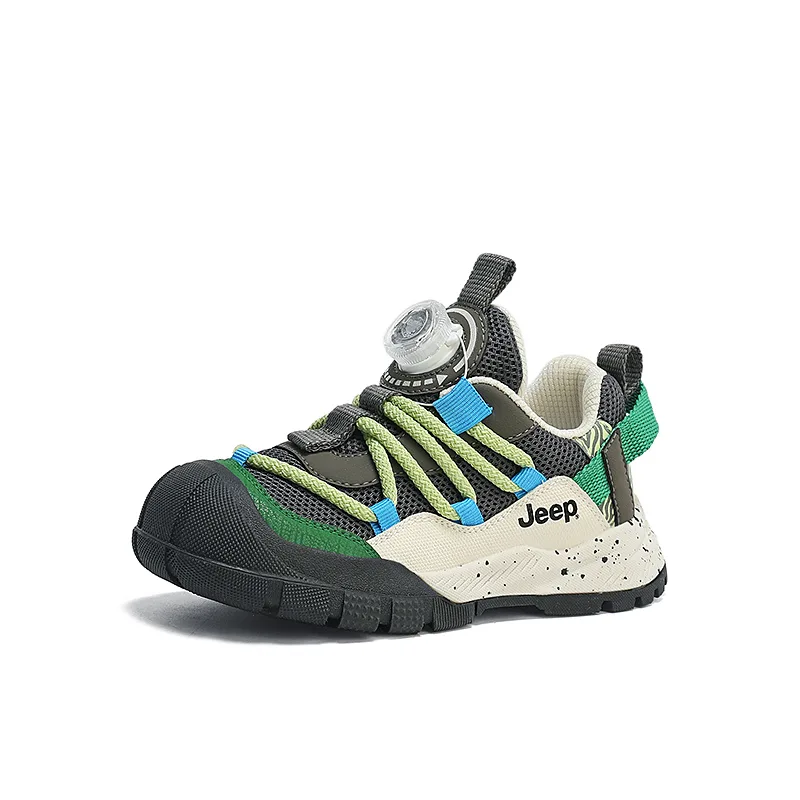 Детские повседневные кроссовки Anti kick Jeep, King Green/Chess Gray