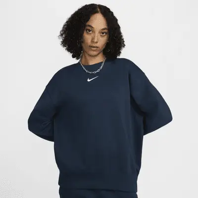 

Толстовка Nike Sportswear Phoenix Fleece, цвет Armory Navy/Sail