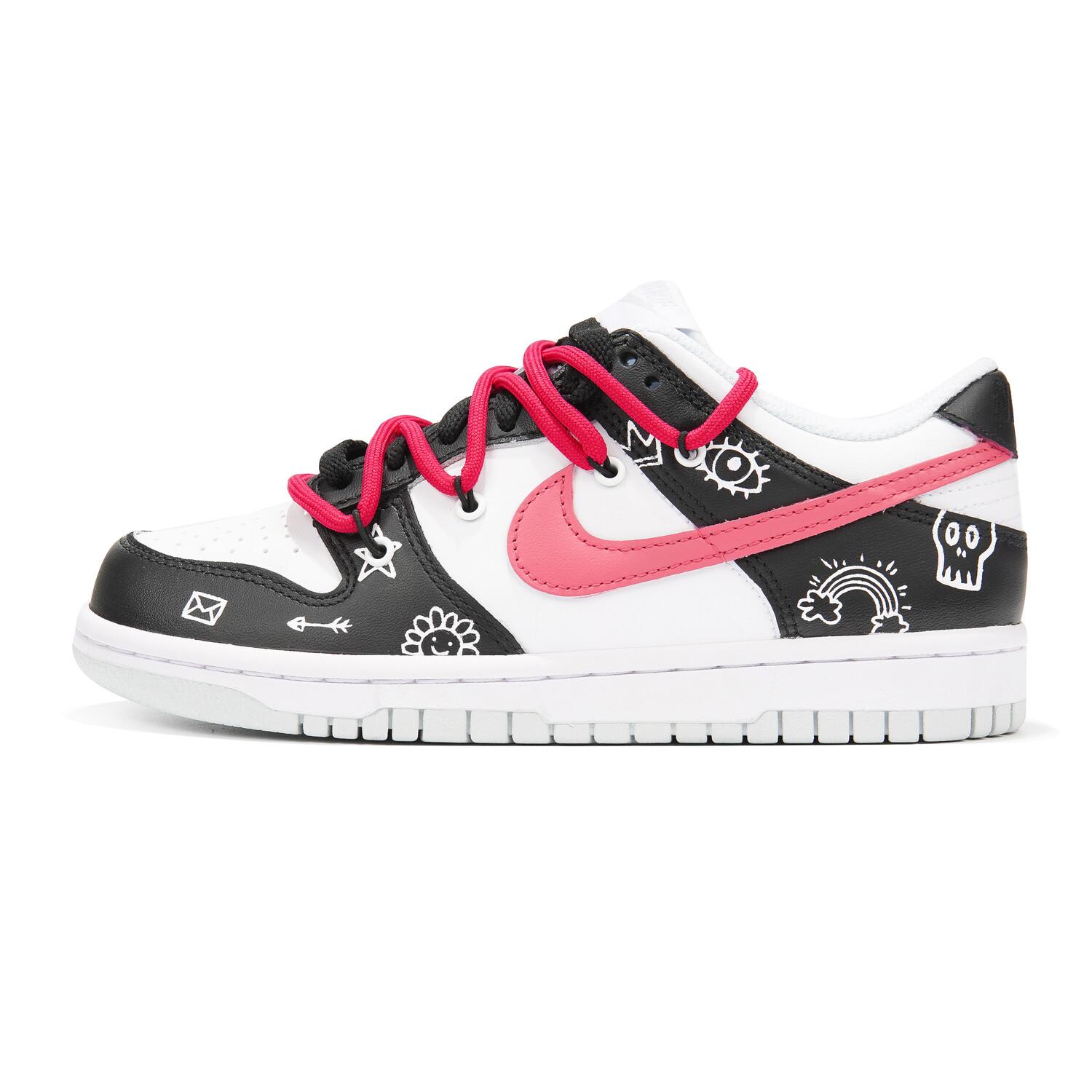 

Кроссовки для скейтбординга Dunk женские с низким верхом, черные/пудровые Nike, Черный, Кроссовки для скейтбординга Dunk женские с низким верхом, черные/пудровые Nike