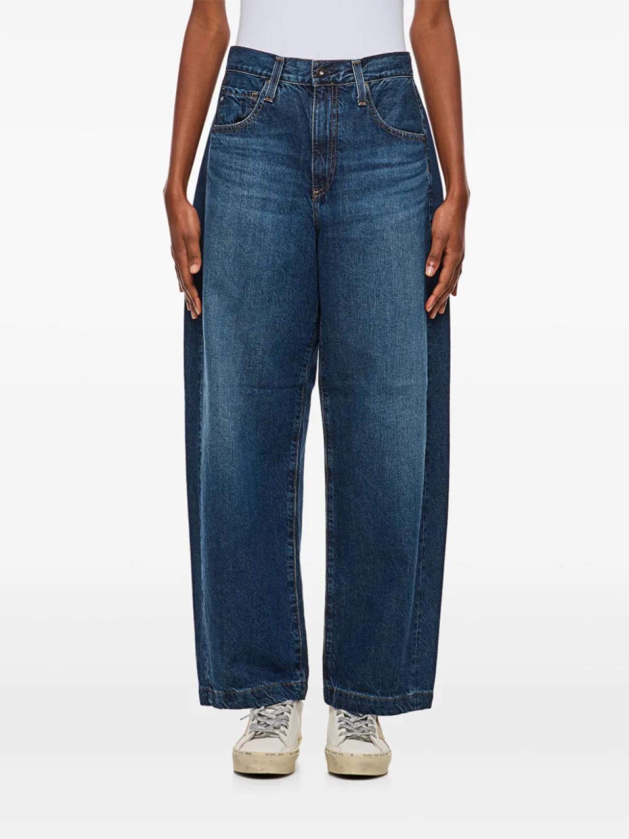 

Джинсы Hattie с высокой посадкой AG Jeans, синий