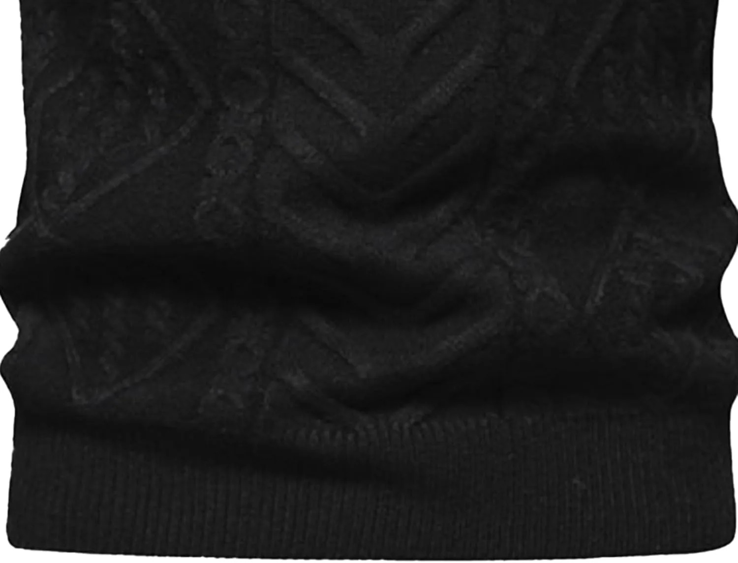 Мужской свитер Vintage Mock Crewneck Pullover с жаккардовым узором — фото 2