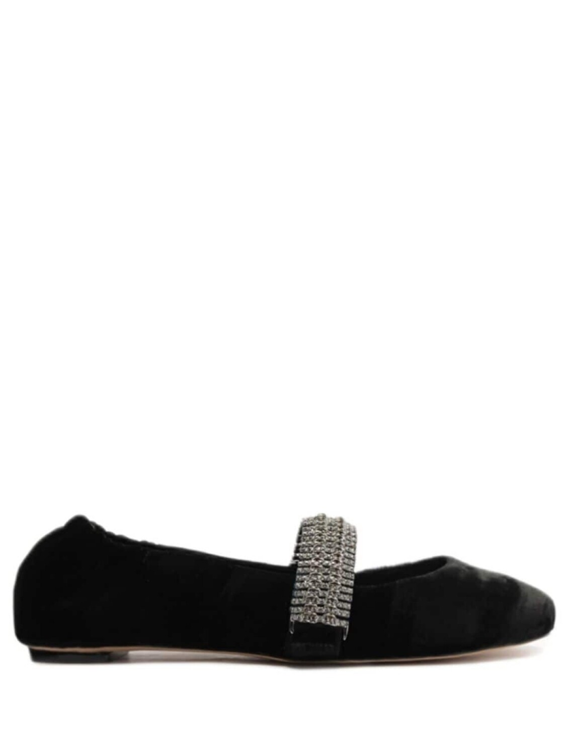 

Alexandre Birman бархатные балетки Camila с кристаллами, черный