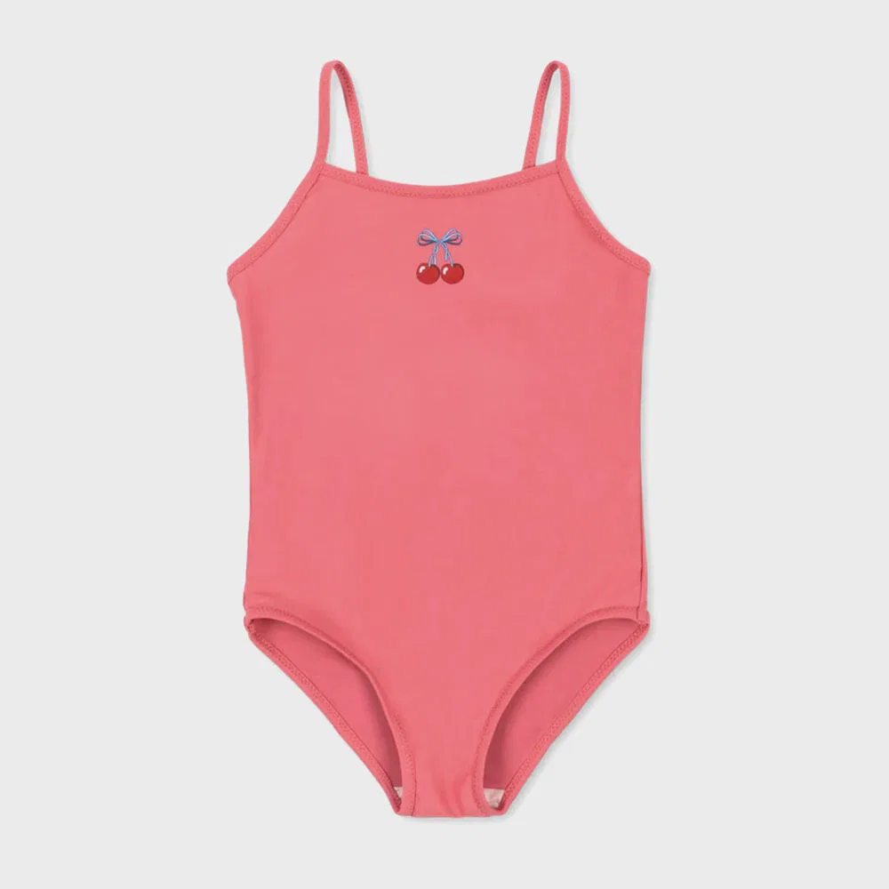 Детский слитный купальник Cherry Manon Swim, розовый, от Konges Sloejd