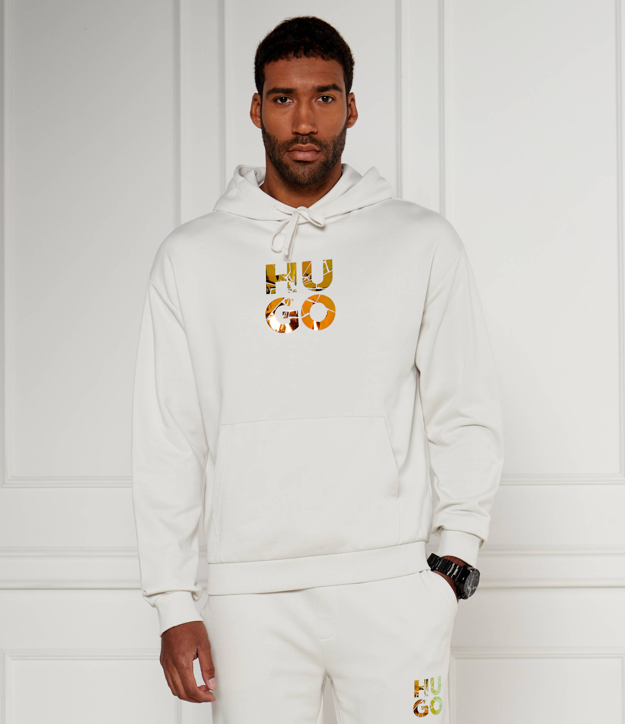 

Толстовка HUGO Diridood Regular Fit, белый