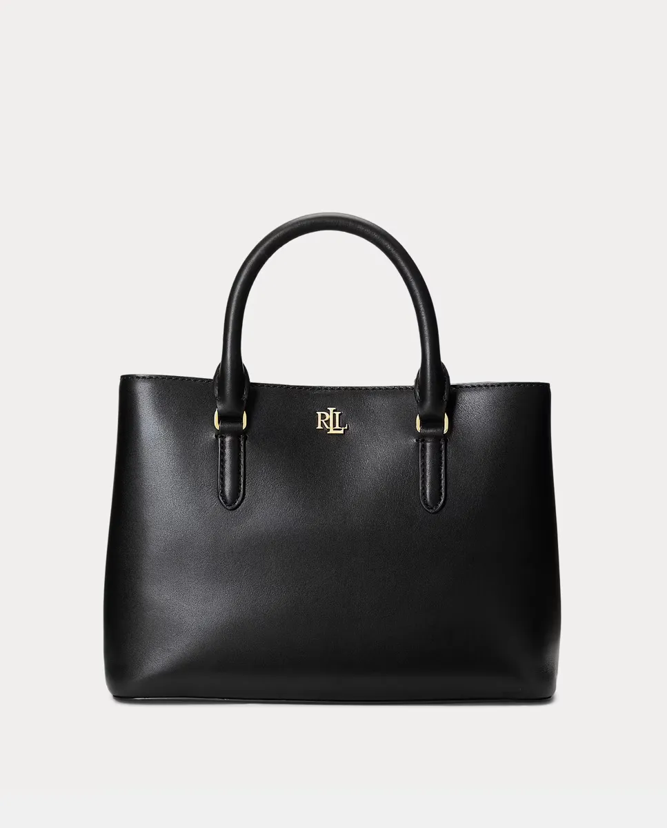 

Маленькая кожаная сумочка Marcy с несколькими отделениями Lauren Ralph Lauren, черный
