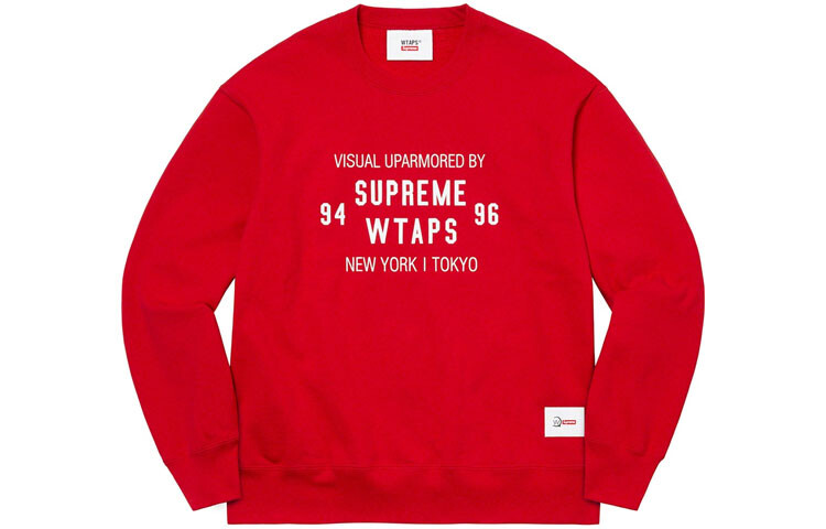 

Свитшот Wtaps X Wtaps Joint Series унисекс Supreme, красный